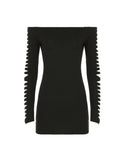 Fashionkova Damaris Off-Shoulder Backless Dress
