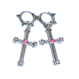Fashionkova Y2K Bowknot Stud Earrings Korean Fashion Cute Hoop Earrings for Women Kawaii Jewelry Charms Punk Earrings Accessories Goth