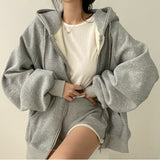 Fashionkova Vintage Solid Color Oversized Hoodie