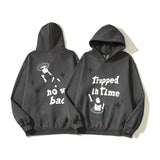 Fashionkova  Hooded Jacket Travis Scott Hip Hop Street Time Swirl Foaming Graffiti Print Letter Hoodie Sweatshirt Y2K Retro Casual Jacket black friday