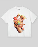 Fashionkova 2024 Summer crewneck cotton Short sleeve jewelry Printed T-shirt for men Y2K Goth Harajuku Loose casual couple shirt tops