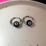 Fashionkova Stainless Steel Spiral Vortex Star Hollow Thorns Love Heart Pendant Hoop Earrings For Women Men Fashion Cool Punk Rock Jewelry