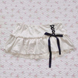 FashionKova-vintage outfits Sweet cute e-girl aesthetic Y2K Harajuku lace trim bow tie skirt sexy chic slim fashion streetwear gothic retro princess Bottoms