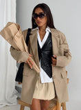 Fashionkova Welcome To The Jungle Blazer Beige