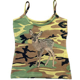 Fashionkova valentine's day aesthetic Cute deer pattern print streetwear casual hip-hop punk rock women's sleeveless camisole summer Y2K vintage eom girls slim shorts