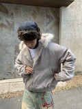 FashionKova-Hoodies Y2k Oversized Tops Mens Winter Clothes Streetwear Hip Hop Fox Fur Thick Korea Zip Up Hoodie Punk Hombre Kpop Coats Men
