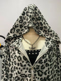 FashionKova-Zip Up Hoody Oversized Tops Winter Clothes Vintage Streetwear Graphic Hoodies Long sleeves Leopard  2000s Gothic Punk Y2K Hoodie