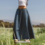 Fashionkova Y2K Plaid Maxi Skirt for Women Elastic High Waist Gingham A Line Flowy Swing Long Skirt Summer Retro Boho Streetwear Fairycore Outfit Idea