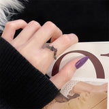 Fashionkova 2025 Trendy Game Love And Deepspace Sylus Cosplay Black Crow Rings Jewelry Punk Charm Hip Hop Accessories Halloween Prop
