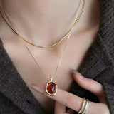 Fashionkova Trendy Punk Tiger Eye Stone Sun Pendant Beads Weave Rope Chain Choker Necklaces For Women Charm Aesthetic Jewelry Gift Wholesale