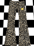 FashionKova-vintage outfits Chic punk rock fashion emo leopard printed trousers sexy slim fit Y2K Harajuku American retro aesthetic bottoms print streetwear