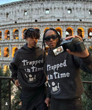 Fashionkova  Hooded Jacket Travis Scott Hip Hop Street Time Swirl Foaming Graffiti Print Letter Hoodie Sweatshirt Y2K Retro Casual Jacket black friday