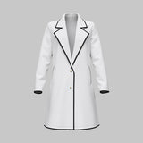 Fashionkova Women's Coat   Autumn Winter Korean Elegant Contrast Color Single Breasted Long Sleeve Lapel Casual Coats Valentine's Day Aesthetic