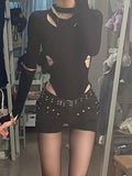 Fashionkova valentine's day aesthetic Y2k Gothic Crop top Women's Camisole Sexy Lace Summer Suit 2 Piece 90s Hot Girl Slim Sling Female Punk Shorts Grunge Streetwear