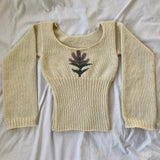 FashionKova-Autumn Winter off-the-shoulder V-neck French Vintage Sweater Long Sleeve Pullovers Knitwears Y2K Aesthetic Emo tailor Hot Girl