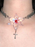 Fashionkova ZHUHE Thorn Lily Necklace New Gothic Style For Women Men's Jewelry Accessories Party Gift ootd
