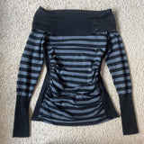Fashionkova Y2K Women clothing Slim Sweater Skinny Chic Basic Winter Classic tops Boat neck Female Warm Casual Tight Artsy Stripes Pullover ootd