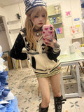 FashionKova-Kawaii Skulls Zip Up Sweater Punk Sexy Winter Vintage Clothes Women Gothic Sweet Girl Harajuku Long sleeves Femme Y2k Sweaters