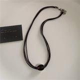 Fashionkova Trendy Punk Goth Charm Sun Cross Butterfly Pendants Choker Chain Necklace Korean Men Women Y2K EMO Grunge Accessories Jewelry