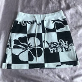 FashionKova-Y2K vintage Sleeveless Goth Harajuku tank tops 2000s Crop Tops Skirts Matching Set Summer Fashion Streetwear Beach Slim skirts