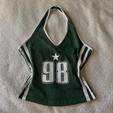 FashionKova-Aesthetic Tank Top Y2k Summer Grunge Clothes Sexy 2000s Letter Punk Streetwear Camis Women Clothing Crop Tops Gothic Corset Tees