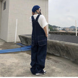 Fashionkova  Party Outfit  Embroidered Denim Women Jumpsuits American Vintage Summer Fashion Loose Causal Overalls Straight Wide Leg Pants for Female