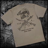 Fashionkova Special Forces Round Neck Summer Free Not Free Spartan Tactical Army Fan Cotton T-shirt High Quality for Men and Women