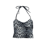 FashionKova-vintage outfits Summer Casual Sexy Chic Slim Streetwear Suit 2000s Harajuku Emo Girl Halter Neck Camisole Top Punk Rock Hip Hop Aesthetic Shorts