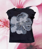 FashionKova-Flower Vintage 90S Clothes Gothic Women T Shirts Camis Slim Korea Aesthetic Tee Streetwear Harajuku Sweet Girl Crop Top Y2k Tops