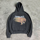 Fashionkova  '90s Y2K Rock Metal Band Vintage Punk Retro Graphics Print Oversize Hooded Pullover Men Clothing Tops Hoodies For Men