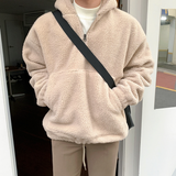 Fashionkova  No. 3348 HALF ZIP-UP FLEECE HOODIE