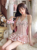 Fashionkova  party look inspos Y2k Lace Kawaii Tops+cake Skirt Set Women Bow Casual New Sweet 2 Piece Set Female France Korean Fashion Fairy Mini Skirt Suit