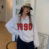 Fashionkova Vintage 90s Half Zip Sweatshirt