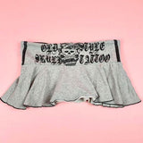 Fashionkova valentine's day aesthetic Women's skirt vintage Y2K emo girl Harajuku aesthetic streetwear sexy hip hop punk gothic hot new fashion casual Chic mini skirt