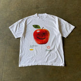 Fashionkova Letter Apple printed casual short-sleeved T-shirts women y2k baggy Harajuku cartoon summer O-neck pattern printed T-shirts women