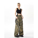 Fashionkova party outfit  Women's Y2k Baggy Cargo Jeans Harajuku Denim Trousers Aesthetic Punk Jean Pants Vintage Japanese 2000s Style Trashy Clothes 2024