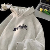 Fashionkova Vintage Logo Embroidered Hoodie