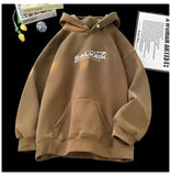 Fashionkova Vintage Logo Embroidered Hoodie