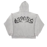 Fashionkova  Street Retro Clothing Flame Print Oversized Sweatshirt Women Y2K Gothic Punk Harajuku Casual Top Loose Zipper Hoodie Women black friday