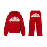 Fashionkova  American retro hoodie, sweatshirt, trousers suit, personalized trendy men's and women's letter printed high street two-piece set