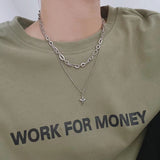 Fashionkova 2023 Korean Fashion Goth Punk Moon Star Cross Pendant Neck Chain Choker Necklace For Women Men Egirl Y2k Cool Party Jewelry Gift