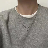 Fashionkova Kpop Y2k Vintage Butterfly Star Cross Pendant Rope Choker Necklace Goth Women Egirl Vintage Cute Punk Cool Grunge EMO Jewelry