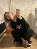 Fashionkova party look inspos Fashion Vintage Graphic Sweatshirts Hoodies Streetwear Oversized Aesthetic Korean Style Pullover Top Outerwear Clothes Y2k 2000s