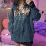 Fashionkova Hard Rock Graphic Zip Up Hoodie