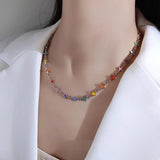 Fashionkova Kpop Sweet Cool Star Cross Chains Choker Necklaces For Women Men Girls Charms Hip Hop 90s Grunge EMO Goth Jewelry Accessories