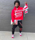 Fashionkova Christmas Gift outfit  American High Street Trendy Streetwear Harajuku Retro Letter Print Colorful Hoodie Men Hip Hop Casual Oversized Sweatshirt Women
