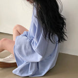 Fashionkova Vintage Solid Color Oversized Sweatshirt