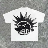 Fashionkova Streetwear Y2K Clothing T Shirts Women Hip Hop Cartoon Image Graphic Printed T Shirts Men Gothic Oversized Cotton Short Sleeves