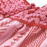 Fashionkova 2025 Summer New Product Women's Fashion, Elegance, Sexy Hook Needle Splice Knitted Sling Long Dress Valentine's Day Aesthetic