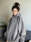 Fashionkova Text Pullovers Woman Clothing with Orint on Top Hoodies Hooded Letter Printing Baggy Loose Women's Sweatshirt Thick Goth 2000s M fairycore